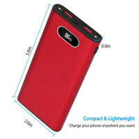 HKM-466835 20000mAh Portable Power Bank with 22.5W Fast Charging, LED Display, and Multi-Device Compatibility - Green, Black, Red