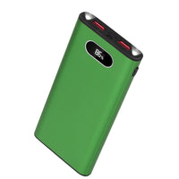 HKM-466835 20000mAh Portable Power Bank with 22.5W Fast Charging, LED Display, and Multi-Device Compatibility - Green, Black, Red
