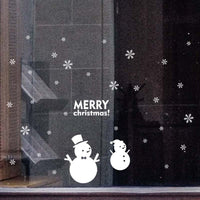 HKM-467219 Christmas Santa Claus Electrostatic PVC Wall Sticker - Waterproof, Removable & Eco-Friendly