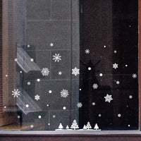 HKM-467219 Christmas Santa Claus Electrostatic PVC Wall Sticker - Waterproof, Removable & Eco-Friendly