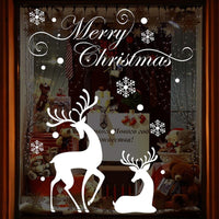 HKM-467219 Christmas Santa Claus Electrostatic PVC Wall Sticker - Waterproof, Removable & Eco-Friendly