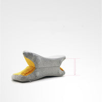 HKM-467283 Memory Foam Lumbar Pillow for Car and Student Relaxation - 38x15cm Spandex Cover