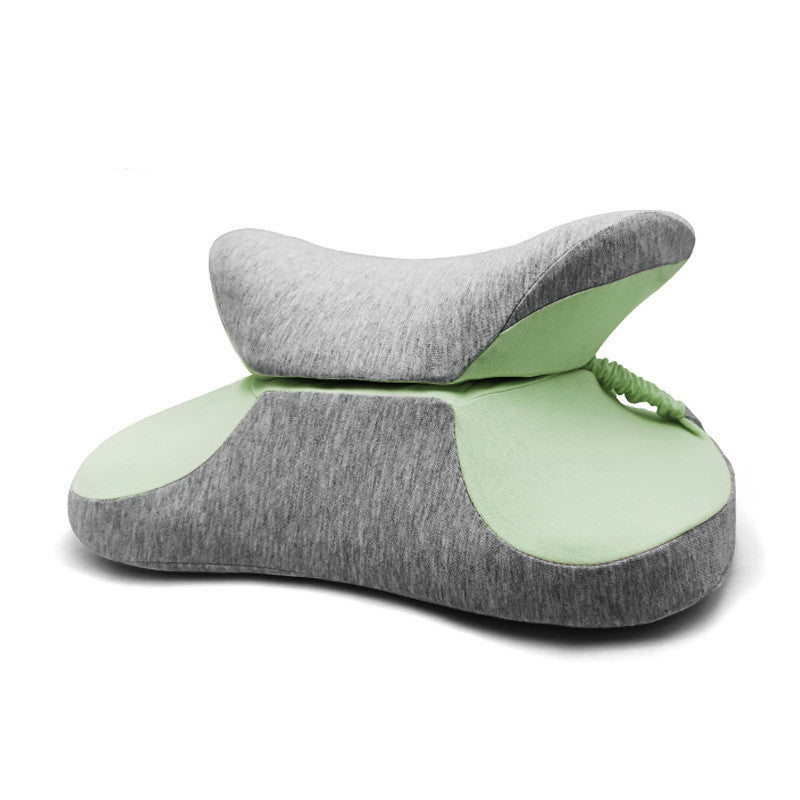 KTX-467283 Memory Foam Lumbar Pillow for Car and Student Relaxation - 38x15cm Spandex Cover