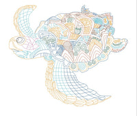 HKM-467283 Quilled Paper Art Kit with Tools for Creative Handmade Animal Ornaments 20x25cm & 30x38cm