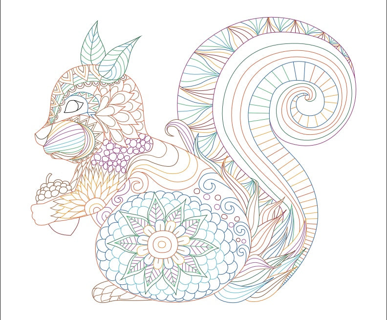 KTX-467283 Quilled Paper Art Kit with Tools for Creative Handmade Animal Ornaments 20x25cm & 30x38cm