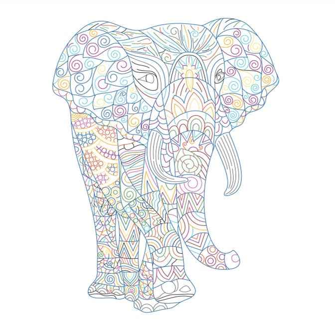 KTX-467283 Quilled Paper Art Kit with Tools for Creative Handmade Animal Ornaments 20x25cm & 30x38cm