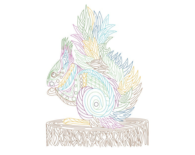 KTX-467283 Quilled Paper Art Kit with Tools for Creative Handmade Animal Ornaments 20x25cm & 30x38cm