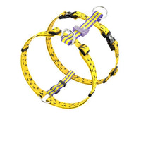 HKM-467411 Durable Yellow Polyester Webbing Traction Rope for Cats and Dogs, 120cm Length