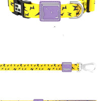 HKM-467411 Durable Yellow Polyester Webbing Traction Rope for Cats and Dogs, 120cm Length