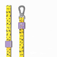 HKM-467411 Durable Yellow Polyester Webbing Traction Rope for Cats and Dogs, 120cm Length