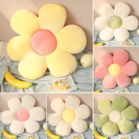 HKM-467411 Sunflower Petal Chair Cushion - Plush Futon Pillow in Various Colors