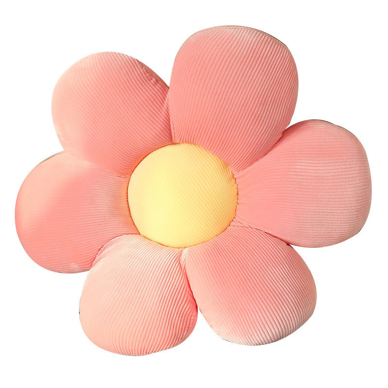 HKM-467411 Sunflower Petal Chair Cushion - Plush Futon Pillow in Various Colors