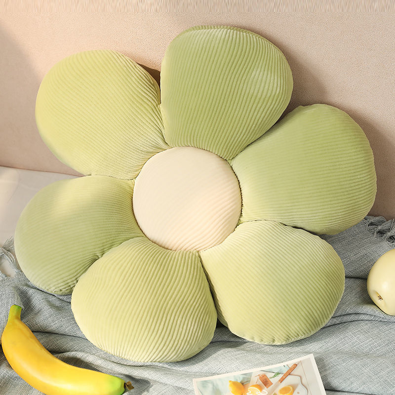HKM-467411 Sunflower Petal Chair Cushion - Plush Futon Pillow in Various Colors
