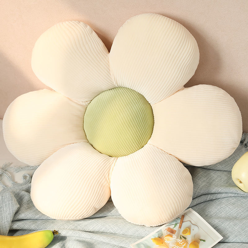HKM-467411 Sunflower Petal Chair Cushion - Plush Futon Pillow in Various Colors