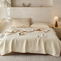 HKM-467603 Cotton Five-Layer Multifunctional Solid Color Blanket - Various Sizes Available