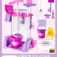 HKM-467603 Kids Cleaning Toy Set - Mini Vacuum Cleaner and House Sweeping Machine for Playtime Fun