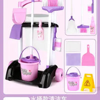 HKM-467603 Kids Cleaning Toy Set - Mini Vacuum Cleaner and House Sweeping Machine for Playtime Fun