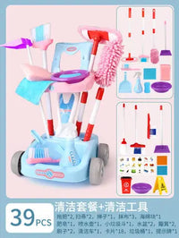 HKM-467603 Kids Cleaning Toy Set - Mini Vacuum Cleaner and House Sweeping Machine for Playtime Fun
