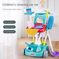 HKM-467603 Kids Cleaning Toy Set - Mini Vacuum Cleaner and House Sweeping Machine for Playtime Fun