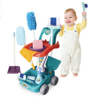 HKM-467603 Kids Cleaning Toy Set - Mini Vacuum Cleaner and House Sweeping Machine for Playtime Fun
