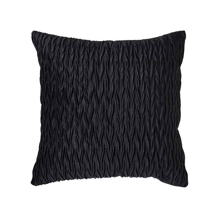 HKM-467667 Solid Color Velvet Embossed Pillowcase for Modern Living Room - 45x45cm