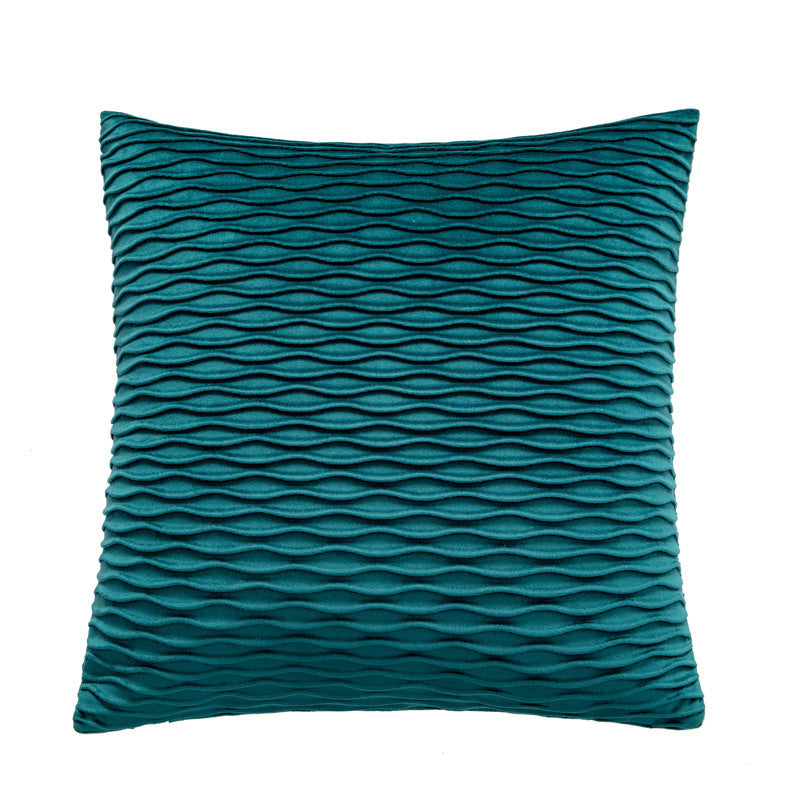 HKM-467667 Solid Color Velvet Embossed Pillowcase for Modern Living Room - 45x45cm