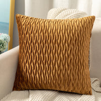 HKM-467667 Solid Color Velvet Embossed Pillowcase for Modern Living Room - 45x45cm
