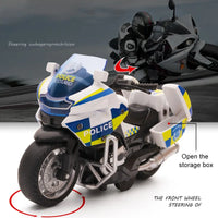 HKM-467859 1:14 Scale Diecast Motorcycle Toy with Lights and Music for Kids 3+