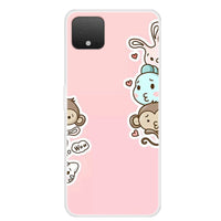 HKM-467859 Cartoon TPU Painted Mobile Phone Back Cover with Animal, Flower, Skull, and Geometry Designs