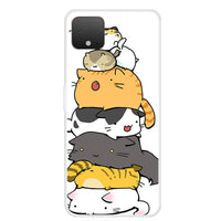 HKM-467859 Cartoon TPU Painted Mobile Phone Back Cover with Animal, Flower, Skull, and Geometry Designs