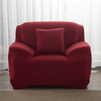 HKM-467987 Solid Color Towel Sofa Cover - Elastic, Breathable, Easy to Install, Fits Most Sofas