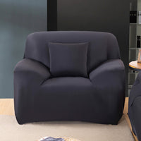 HKM-467987 Solid Color Towel Sofa Cover - Elastic, Breathable, Easy to Install, Fits Most Sofas