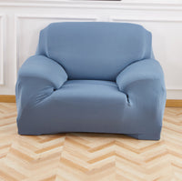 HKM-467987 Solid Color Towel Sofa Cover - Elastic, Breathable, Easy to Install, Fits Most Sofas