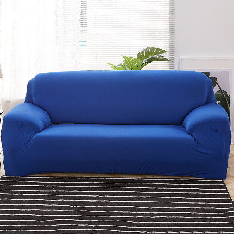 HKM-467987 Solid Color Towel Sofa Cover - Elastic, Breathable, Easy to Install, Fits Most Sofas