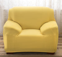 HKM-467987 Solid Color Towel Sofa Cover - Elastic, Breathable, Easy to Install, Fits Most Sofas