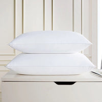 HKM-468051 White Goose Down Pillow, Rectangle Shape, Pure Cotton Cover, 45x75cm & 50x80cm Options