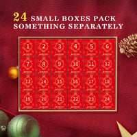 HKM-468179 Christmas Puzzle Advent Calendar Box - 1008 Pieces Educational Countdown Gift - Eco-Friendly Material, 24 Days Holiday Fun