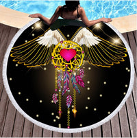HKM-468179 Superfine Fiber Beach Towel Made of Durable Polyester Fiber, 100% Absorbent and Quick-Drying