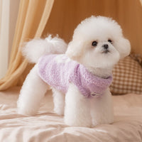 HKM-468243 Cozy Owl Pattern Pet Sweater for Cats and Small Dogs - Soft Pullover for Winter Warmth
