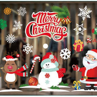 HKM-468371 Festive PVC Christmas Window Stickers - 50cm x 35.3cm, Easy to Apply
