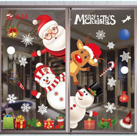 HKM-468371 Festive PVC Christmas Window Stickers - 50cm x 35.3cm, Easy to Apply