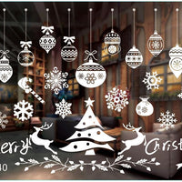 HKM-468371 Festive PVC Christmas Window Stickers - 50cm x 35.3cm, Easy to Apply