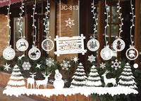 HKM-468371 Festive PVC Christmas Window Stickers - 50cm x 35.3cm, Easy to Apply
