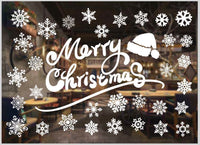 HKM-468371 Festive PVC Christmas Window Stickers - 50cm x 35.3cm, Easy to Apply