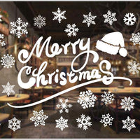 HKM-468371 Festive PVC Christmas Window Stickers - 50cm x 35.3cm, Easy to Apply