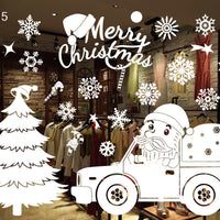 HKM-468371 Festive PVC Christmas Window Stickers - 50cm x 35.3cm, Easy to Apply