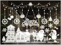 HKM-468371 Festive PVC Christmas Window Stickers - 50cm x 35.3cm, Easy to Apply