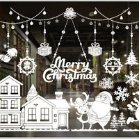 HKM-468371 Festive PVC Christmas Window Stickers - 50cm x 35.3cm, Easy to Apply