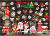 HKM-468371 Festive PVC Christmas Window Stickers - 50cm x 35.3cm, Easy to Apply