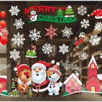 HKM-468371 Festive PVC Christmas Window Stickers - 50cm x 35.3cm, Easy to Apply